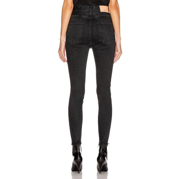 Moussy Vintage "FILER" High Waisted Skinny Jean in Black, size 31 (fits like 30) - Picture 7 of 13